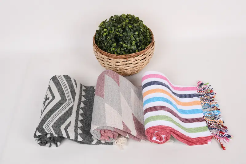 Beach Towel Gift, 70x40 Cotton Set of 8 Towel, Personalized Beach Towel, Organic Turkish towel, Scarf Towel, Hammam Towel USA, Bridal Shower Gifts - 8