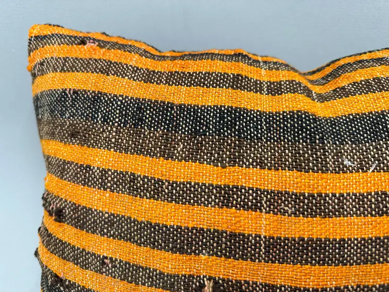 Interior Designer Pillow, Vintage Kilim Pillow Cushion, Cushion Cover, Turkish Kilim Pillow, 12x20 Orange Cushion Case, Vintage Kilim Pillow - 5