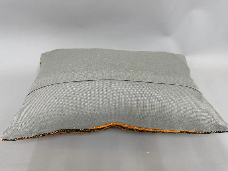 Interior Designer Pillow, Vintage Kilim Pillow Cushion, Cushion Cover, Turkish Kilim Pillow, 12x20 Orange Cushion Case, Vintage Kilim Pillow - 7