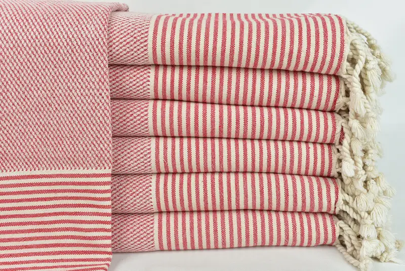 Oversized Beach Towel, Turkish Towel USA, 70x36 Cotton Striped Towel, Bachelorette Party Gift, Travel Towel, Sand-resistant towel, Wedding For Favor - 1