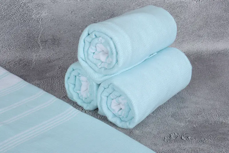 Organic Turkish towel, Organic Towel, 70x40 Cotton Diamond Towel, Hammam towel, Quick-dry travel peshtemal towel, Bachelorette Favor, Organic towel - 8