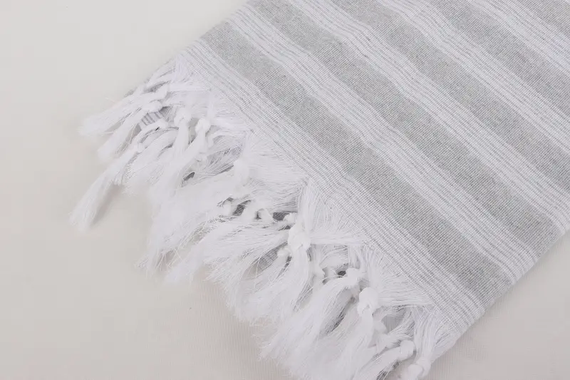 Monogram Turkish Towel, Spa Towel, 70x40 Cotton Striped Towel, Travel towel, Summer Towel, Bachelorette Party Gift, Valentines Day Gift Idea - 7