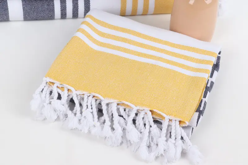 Organic Towel, Halloween Bachelorette Party Favors, 70x36 Cotton Striped Towel, Gift For Her, Beach towel, Sand-resistant towel, Maid Of Honor Gift - 5