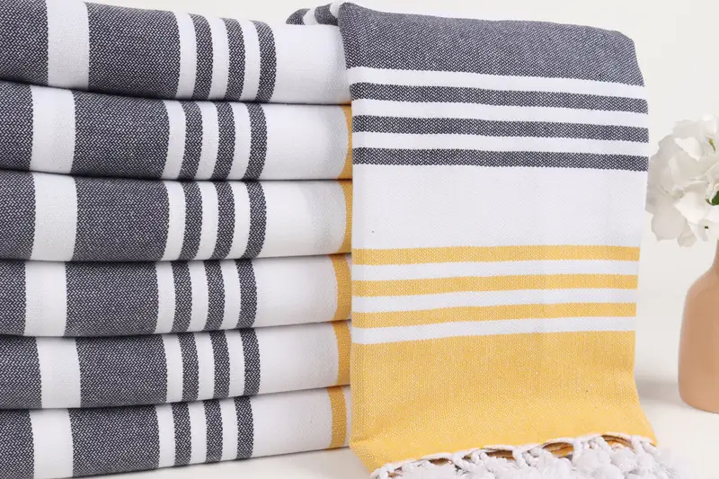 Organic Towel, Halloween Bachelorette Party Favors, 70x36 Cotton Striped Towel, Gift For Her, Beach towel, Sand-resistant towel, Maid Of Honor Gift - 2