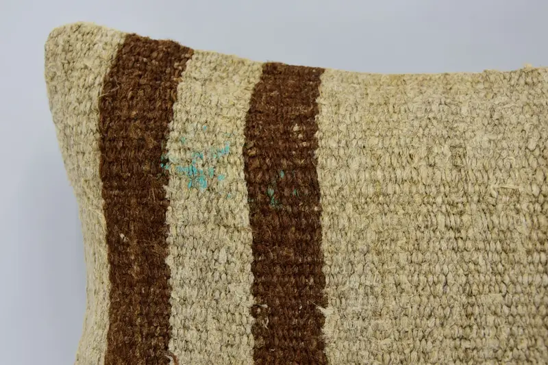 Vintage Pillow, Vintage Kilim Throw Pillow, Wholesale Pillow, Boho Pillow Sham Cover, 12x20 Beige Cushion Cover, Pillow Sham, Muted Pillow - 2