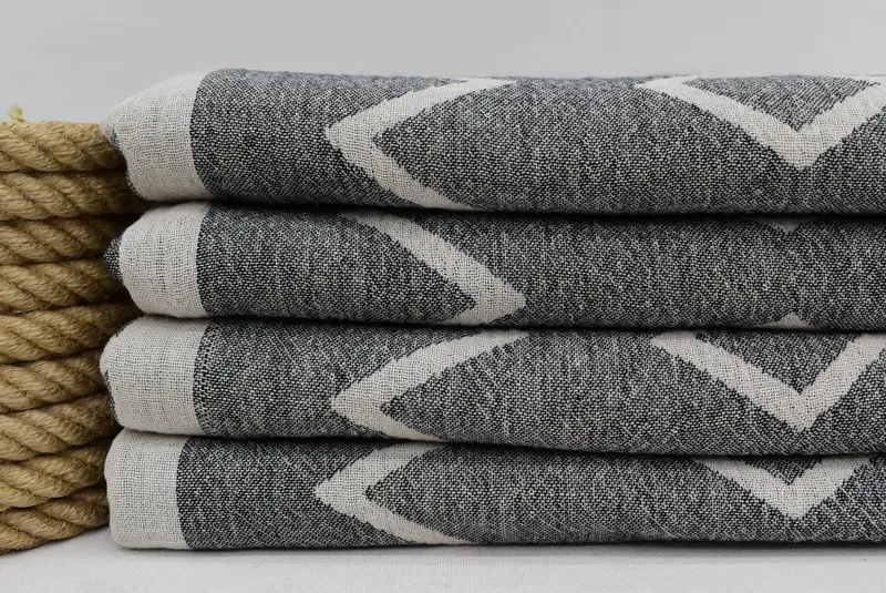 Home Gift, Custom Gift, Custom Bath Towel, Turkish hand towel, Wedding Gifts Towel, Large Beach Towel Personalized, 64x36 Cotton Geometric Towel - 7