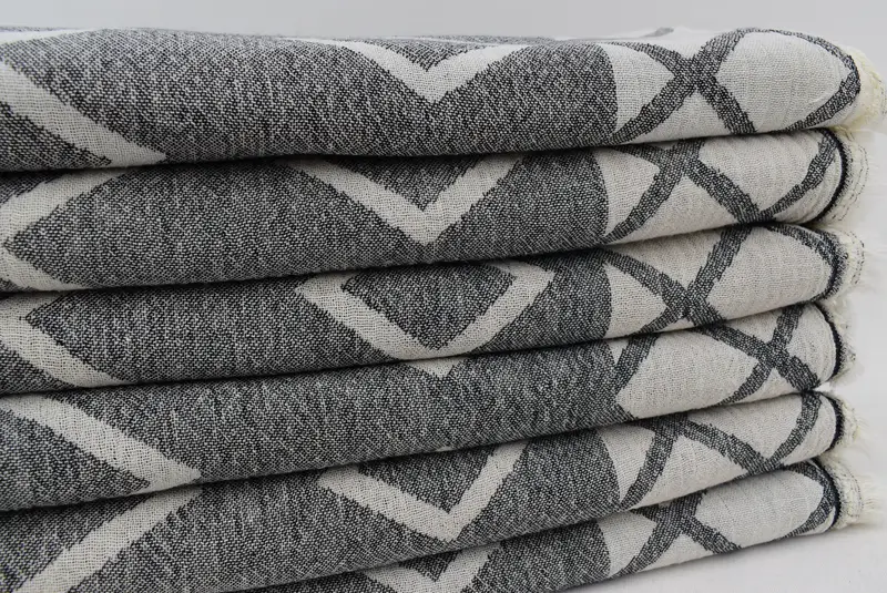 Home Gift, Custom Gift, Custom Bath Towel, Turkish hand towel, Wedding Gifts Towel, Large Beach Towel Personalized, 64x36 Cotton Geometric Towel - 4