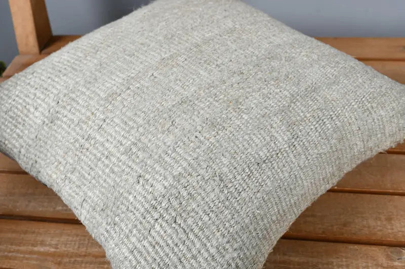 Pillow Case, Kilim Cushion Sham, Kilim Pillow Cover, Bolster Cushion, Home Decor Pillow, 14x14 Green Cushion, Christmas Cushion - 4