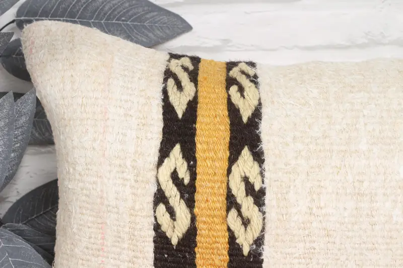 16x24 Beige Cushion Case, Home Decor Pillow, Sofa Pillow Sham, Antique Pillows, Cushion Cover, Gift Pillow, Turkish Bench Pillow - 2