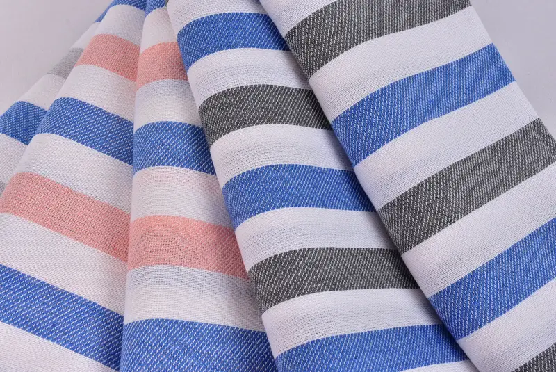 Bridesmaid Gifts Personalized, Fouta towel, Organic Towel, Monogrammed Beach Towel, Summer Towel, 64x36 Cotton Striped Towel, Housewarming Gift - 5