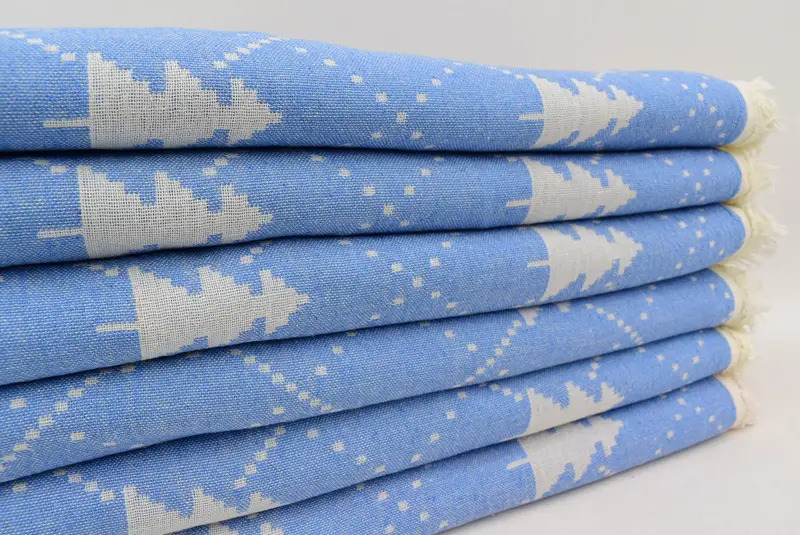 Personalized Gifts, Wedding Gift Ideas, 84x42 Cotton Christmas Patterned Towel, Custom Turkish Towel, Absorbent towel, Personalized Turkish Towel - 3