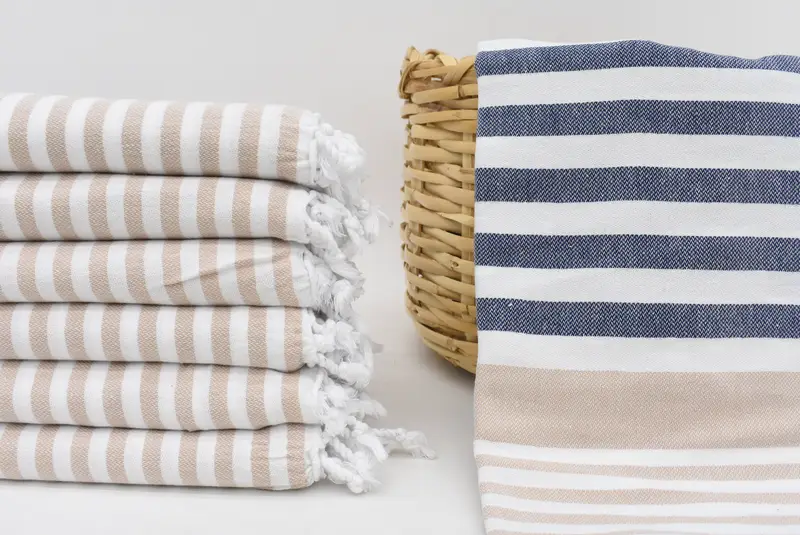 Best Wedding Gift, Best Beach Towel, Wedding Shower Gift, Bachelorette Party Gifts Bridesmaids, Sand-free towel, 68x36 Cotton Striped Towel