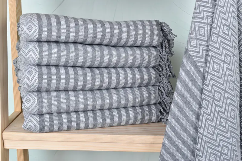 70x40 Cotton Diamond Towel, Best Friend Christmas Gift, Turkish towel, Travel Towel, Beach Size Towel, Quick-dry peshtemal, Housewarming Gift - 1