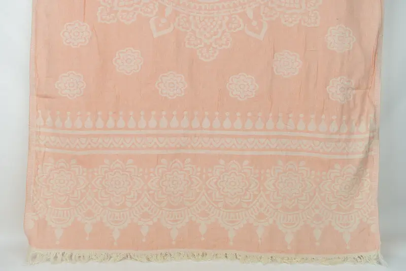 Custom Beach Towel, Bachelorette Party Favors, Bridesmaid Towel, Absorbent Turkish towel, Unique Gift, 74x36 Cotton Floral Patterned Towel - 1