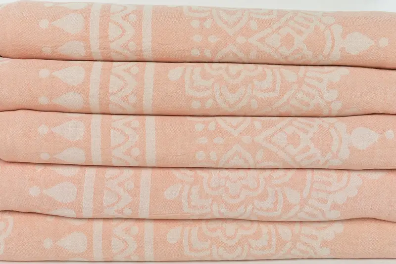 Custom Beach Towel, Bachelorette Party Favors, Bridesmaid Towel, Absorbent Turkish towel, Unique Gift, 74x36 Cotton Floral Patterned Towel - 3