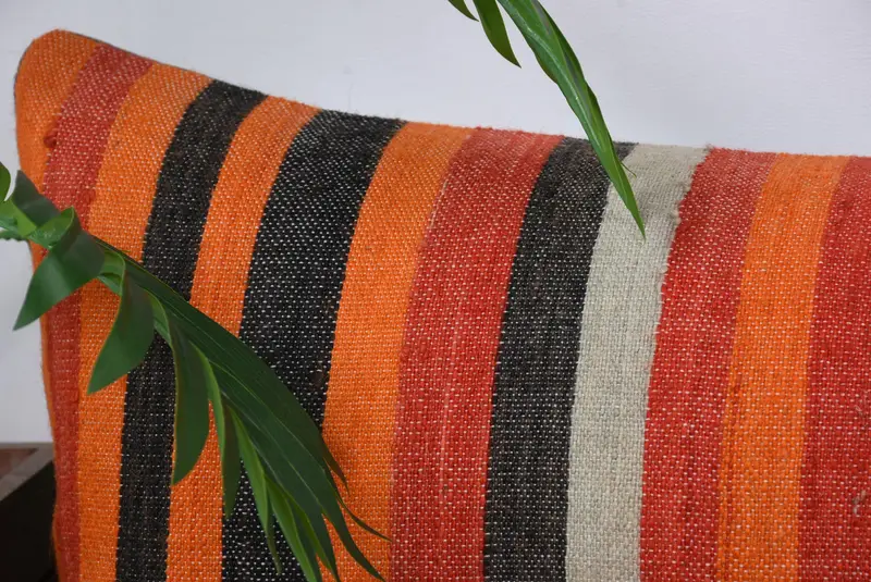 12x36 Red Cushion Cover, Living Room Throw Pillow Cover, Ethnical Kilim Rug Pillow, Pillow Cover, Boho Pillow, Art Deco Pillow Case, Pillow for Sofa - 2
