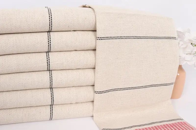 40x20 Linen Striped Towel, Bachelorette Party Decorations, Wedding Favors, Kitchen Towel, Gym Towel, Home Decor Towel, Monogrammed Hand Towel - 2