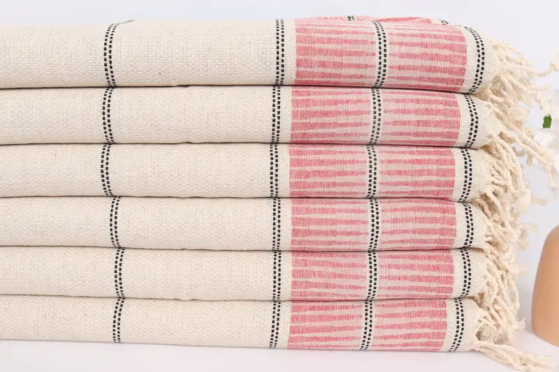 40x20 Linen Striped Towel, Bachelorette Party Decorations, Wedding Favors, Kitchen Towel, Gym Towel, Home Decor Towel, Monogrammed Hand Towel - 3