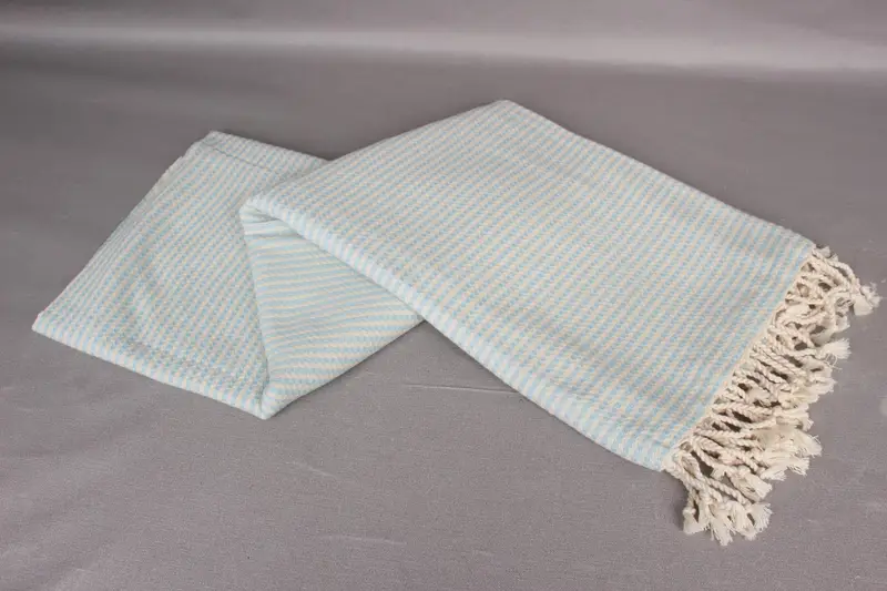 Lightweight quick-dry peshtemal towel for travel, Wedding Shower Gift, 70x40 Cotton Striped Towel, Home Decor Gifts, Luxury towel, Embroidered Towel - 5