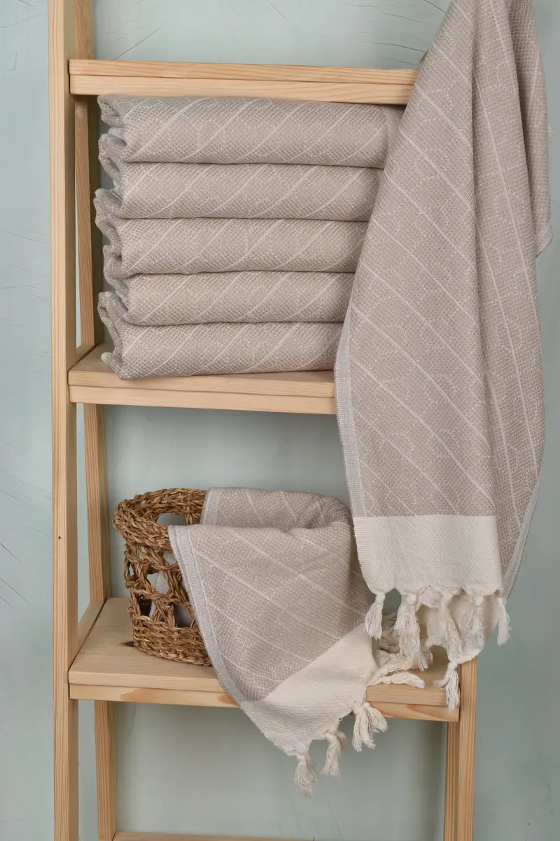 Personalized Gifts, 36x18 Cotton Geometric Towel, Handmade Gift, Turkish Hand Towel, Personalized Hand Towel, Bridal Shower Favors, Gift For Mom - 3