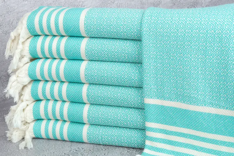 Bridesmaid Gifts, Monogram Hand Towel, Organic Towel, Bachelorette Party Gifts, 32x16 Cotton Diamond Towel, Wedding Favors, Custom Wedding Gifts - 1