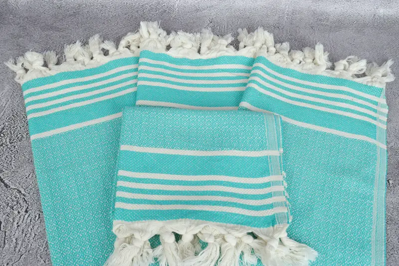 Bridesmaid Gifts, Monogram Hand Towel, Organic Towel, Bachelorette Party Gifts, 32x16 Cotton Diamond Towel, Wedding Favors, Custom Wedding Gifts - 4