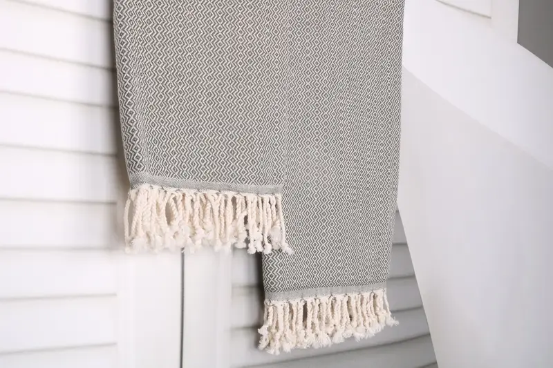 Turkish towel, 70x40 Cotton Diamond Towel, Eco-friendly Turkish peshtemal towel, Custom Wedding Gift, Quick-Dry Beach Towel, Gift Boxes Towel - 8