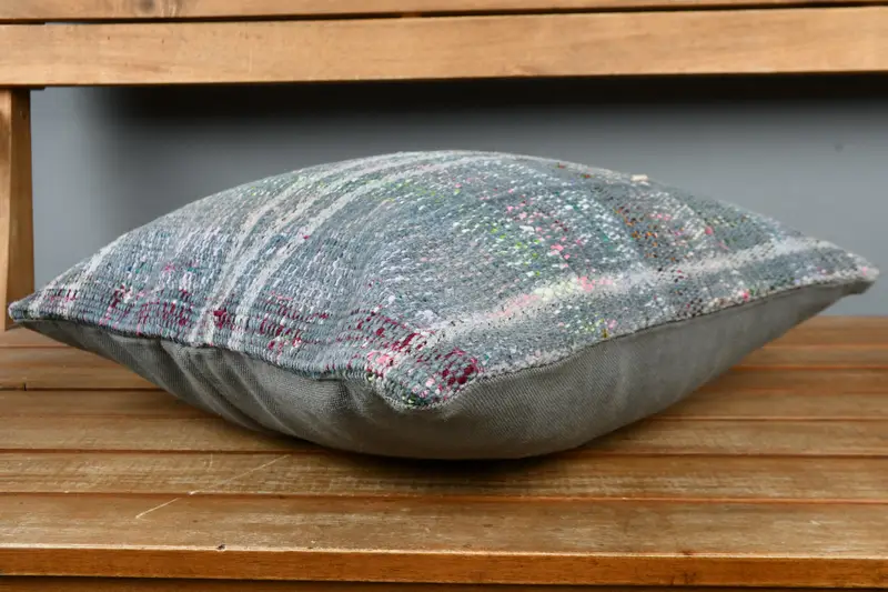 Pillow Cover, Pillow for Sofa, Throw Kilim Pillow, 16x16 Gray Pillow Case, Anatolian Cushion, Designer Throw Pillow Case, Kilim Cushion Sham - 3