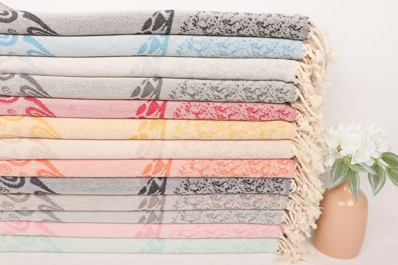 Gift For Her, Monogrammed Hand Towel, 36x18 Cotton Carretta Patterned Towel, Custom Tea Towel, Bulk Order Towel, Kitchen Towel, Personalized Gifts - 2