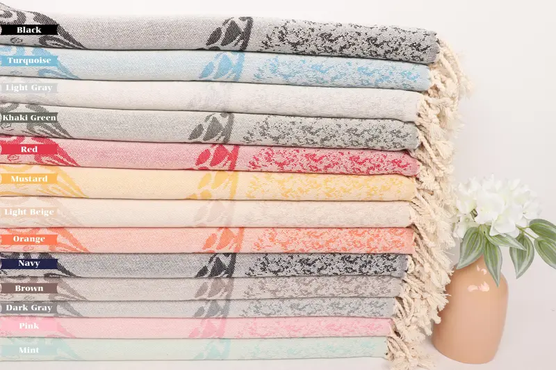 Gift For Her, Monogrammed Hand Towel, 36x18 Cotton Carretta Patterned Towel, Custom Tea Towel, Bulk Order Towel, Kitchen Towel, Personalized Gifts - 1