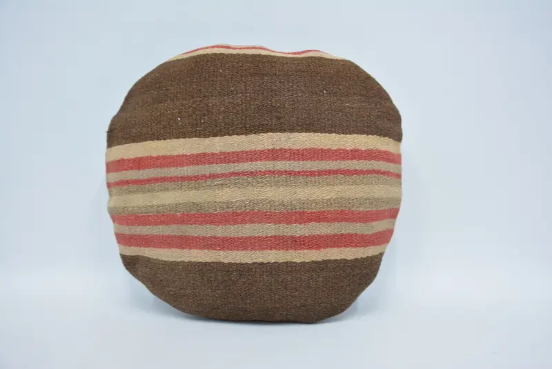 Farmhouse Pillow Case, Pillow Sham, 16x16 Brown Cushion Cover, Kilim Pillow, Turkish Bench Pillow, Turkish Pillow, Kilim Cushion Sham - 1