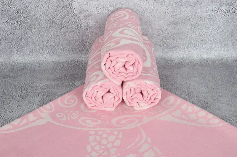 Monogram Beach Towel, Bachelorette Party Gifts Bridesmaids, 70x40 Cotton Carretta Patterned Towel, Lightweight towel, Wedding Gift For Bride - 8