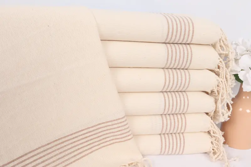 Bridesmaid Gifts Personalized, Xmas Gifts, 36x18 Linen Striped Towel, Turkish Tea Towel, Bathroom Towels, Best Friend Wedding Gift, Wedding Favors - 1