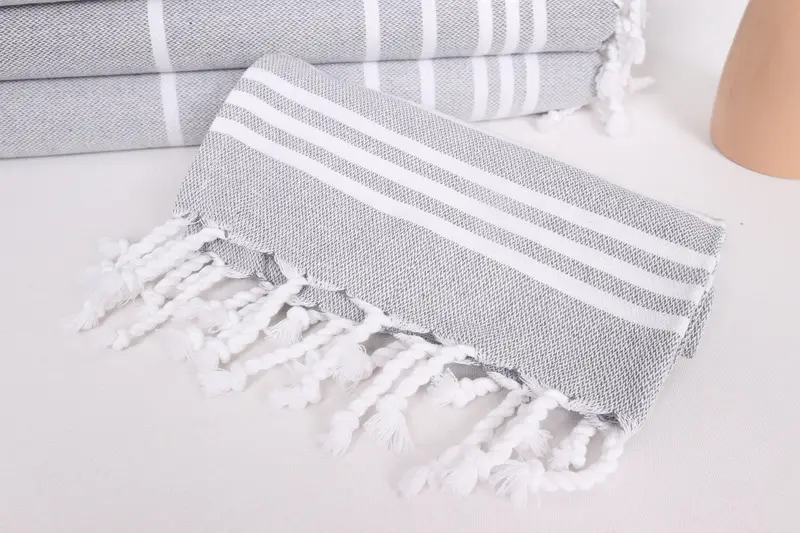 38x18 pamuklu çizgili havlu, monogram el havlu, küçük banyo havlu, dekoratif havlu, kişiselleştirilmiş el havlu, kişiselleştirilmiş düğün hediyesi - 4