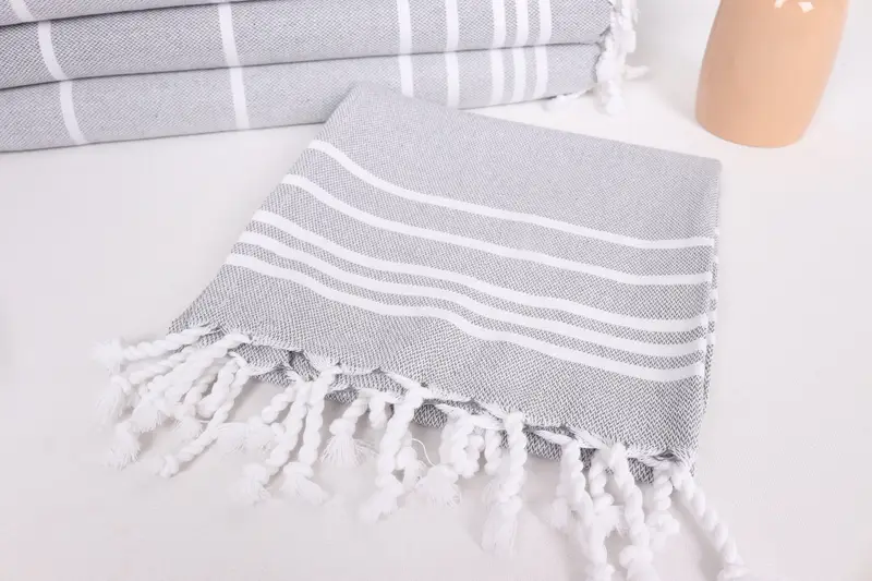 38x18 pamuklu çizgili havlu, monogram el havlu, küçük banyo havlu, dekoratif havlu, kişiselleştirilmiş el havlu, kişiselleştirilmiş düğün hediyesi - 5