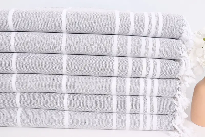 38x18 pamuklu çizgili havlu, monogram el havlu, küçük banyo havlu, dekoratif havlu, kişiselleştirilmiş el havlu, kişiselleştirilmiş düğün hediyesi - 3