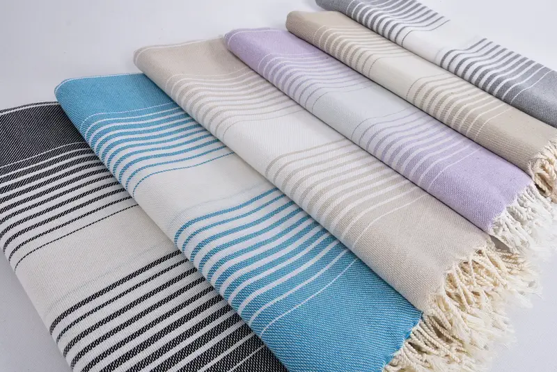 Personalized Beach Towel, Quick-Dry Beach Towel, Girl Trip Party Favor, Spa Gift, Travel Towel, 60x38 Cotton Striped Towel, Sand-resistant towel - 6