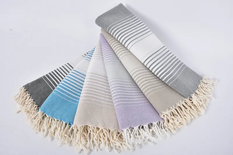 Personalized Beach Towel, Quick-Dry Beach Towel, Girl Trip Party Favor, Spa Gift, Travel Towel, 60x38 Cotton Striped Towel, Sand-resistant towel - 4