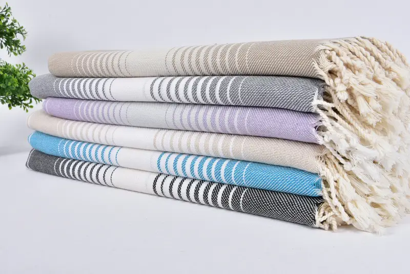 Personalized Beach Towel, Quick-Dry Beach Towel, Girl Trip Party Favor, Spa Gift, Travel Towel, 60x38 Cotton Striped Towel, Sand-resistant towel - 3