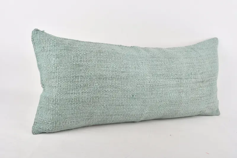Knitted Pillow, Pillow, 16x36 Gray Pillow, Turkish Kilim Pillow, Antique Pillows, Outdoor Bolster Cushion, Kilim Pillow, Toss Pillow Sham - 2