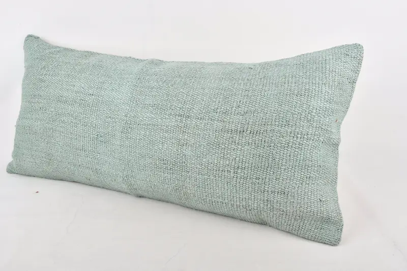 Knitted Pillow, Pillow, 16x36 Gray Pillow, Turkish Kilim Pillow, Antique Pillows, Outdoor Bolster Cushion, Kilim Pillow, Toss Pillow Sham - 3