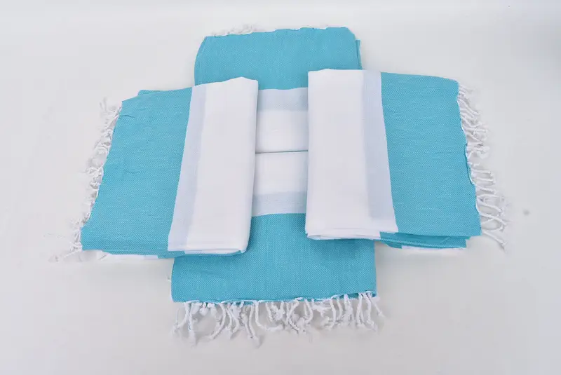 Gift For The Home Decor, Beach Wedding Favor, Custom Hand Towel, House Warming Gift, 40x24 Cotton Striped Towel, Kitchen Towel, Wedding Favors - 6