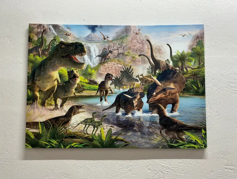 Artistic Dino Canvas: Perfect Boy Room Dinosaur Lover Gift