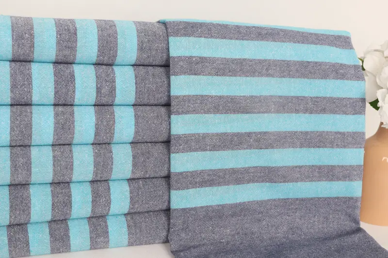 Thin towel, Bachelorette Party Decorations, Gift For Bride, Best Beach Towel, Turkish fouta towel for outdoor use, 70x36 Cotton Striped Towel - 2