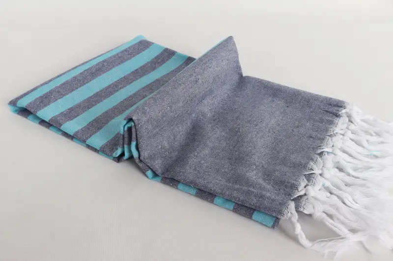 Thin towel, Bachelorette Party Decorations, Gift For Bride, Best Beach Towel, Turkish fouta towel for outdoor use, 70x36 Cotton Striped Towel - 6