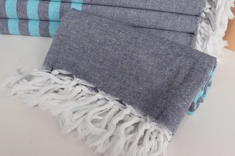 Thin towel, Bachelorette Party Decorations, Gift For Bride, Best Beach Towel, Turkish fouta towel for outdoor use, 70x36 Cotton Striped Towel - 4
