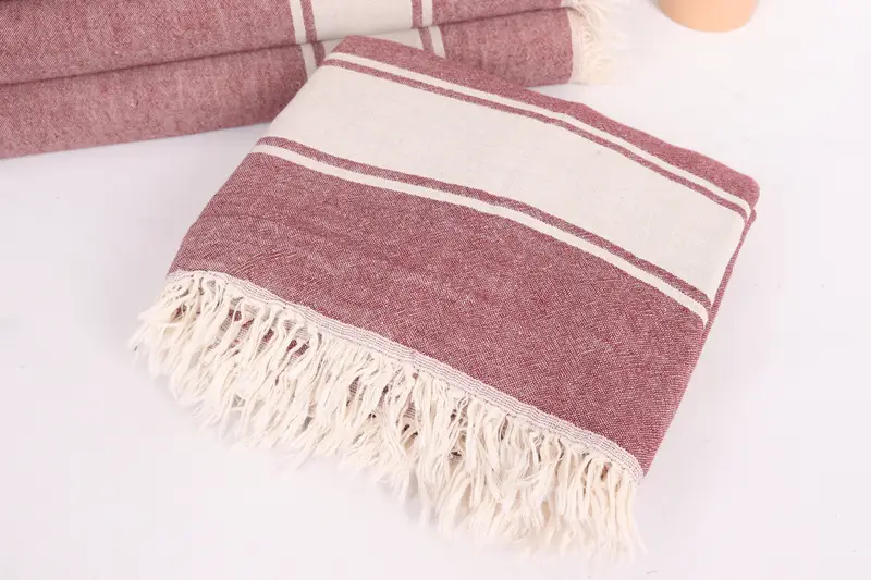 Custom Wedding Gifts, 70x60 Cotton Striped Towel, Bachelor Gift, Beach Theme Bachelorette Party, Bachelorette Party Favors, Boho Throw Blankets - 5