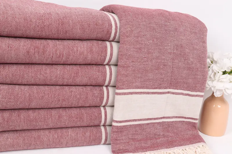 Custom Wedding Gifts, 70x60 Cotton Striped Towel, Bachelor Gift, Beach Theme Bachelorette Party, Bachelorette Party Favors, Boho Throw Blankets - 2