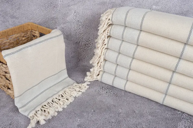 70x36 Cotton Striped Towel, Peshtemal Towel USA, Valentines Day Gift For Him, Hammam towel, Bachelor Bachelorette Party Favors, Housewarming Gift - 3