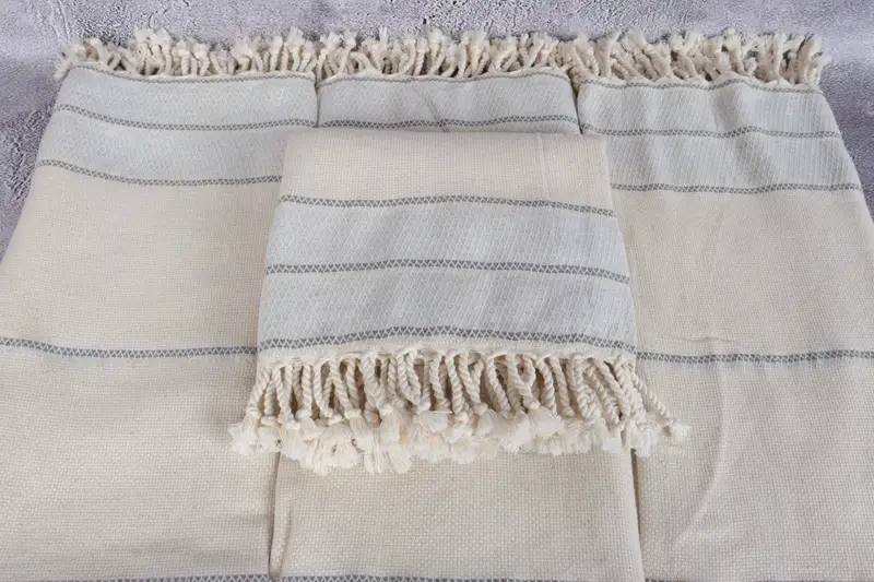 70x36 Cotton Striped Towel, Peshtemal Towel USA, Valentines Day Gift For Him, Hammam towel, Bachelor Bachelorette Party Favors, Housewarming Gift - 4
